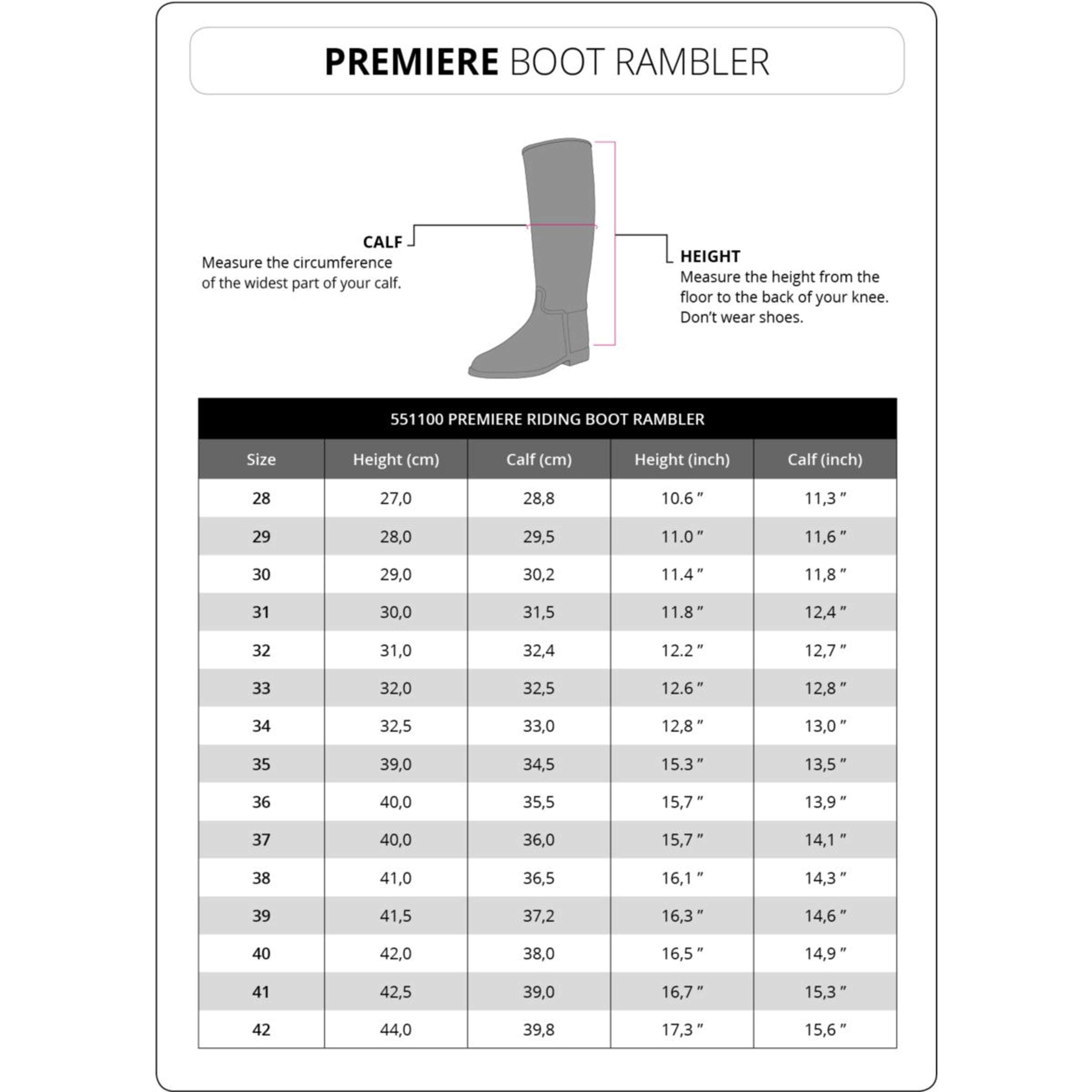 Premiere Botas de Equitación Rambler Negro