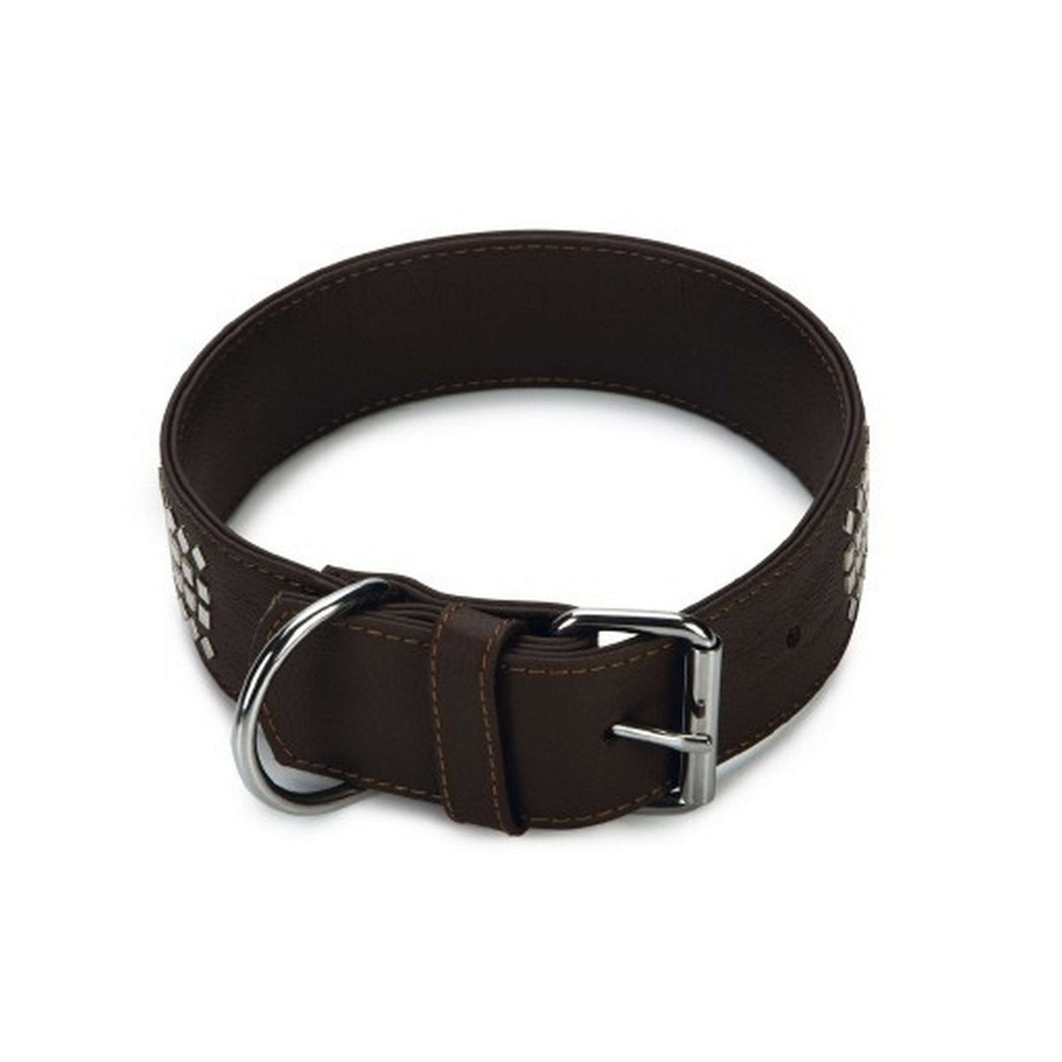 Beeztees Collar para Perro Vintage Cuero Marron