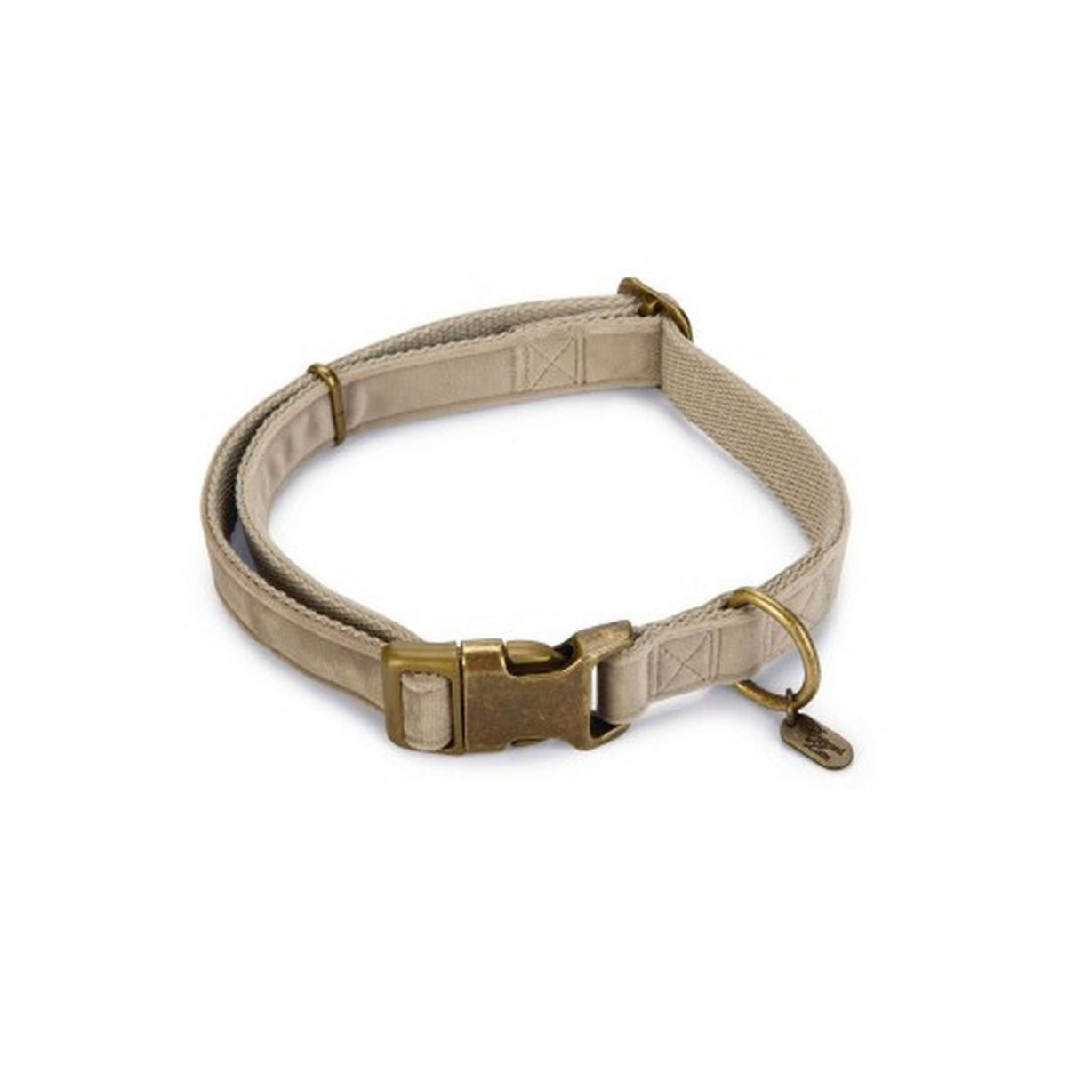 Designed by Lotte Collar para Perro Velura Español (ES): Terciopelo Gris