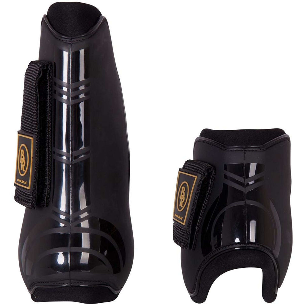 BR Juego de protectores para tendones y planchado Pro Tech Pu Neopreno Negro