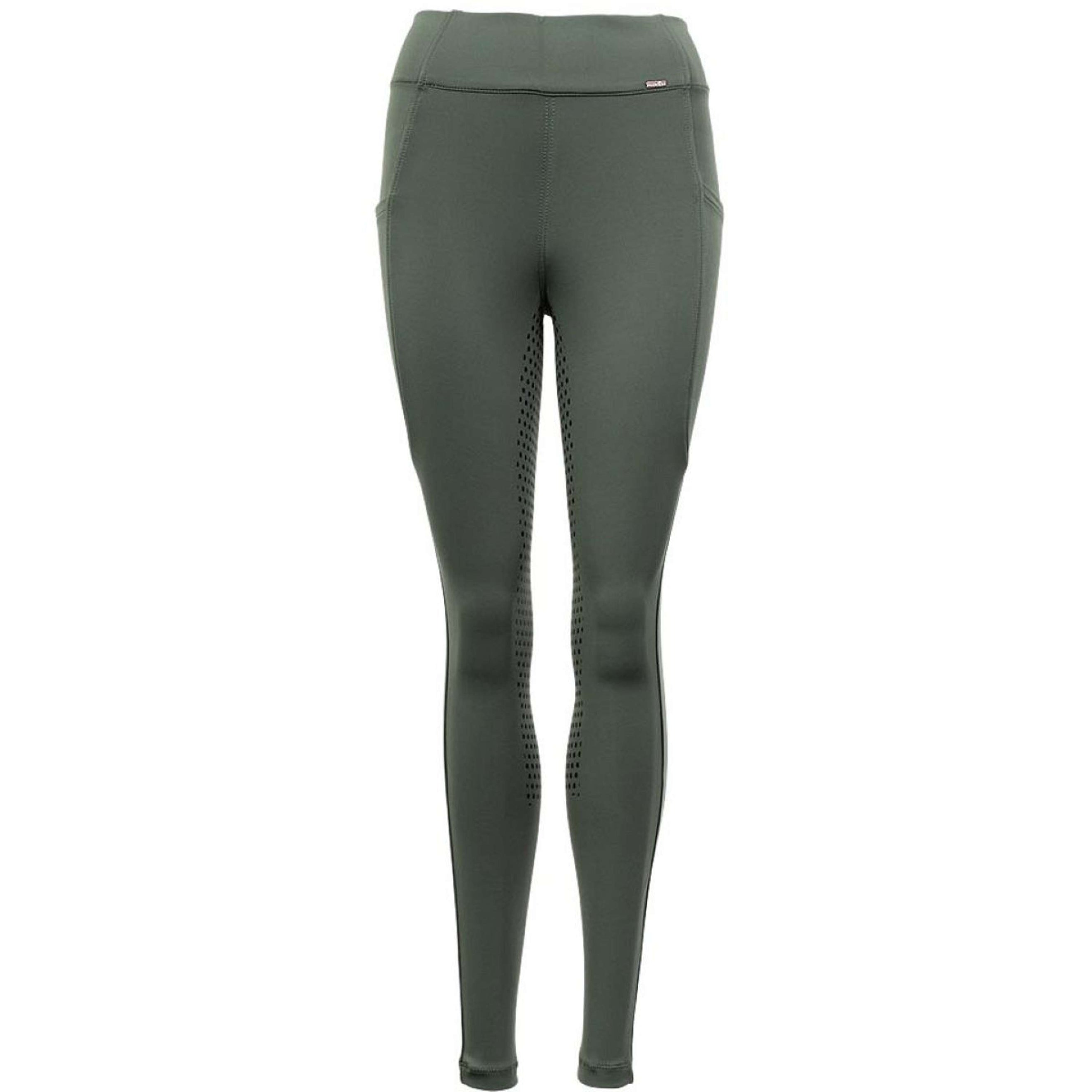 Premiere Legging de Equitación Bitterroot Asiento de Silicona Verde profundo
