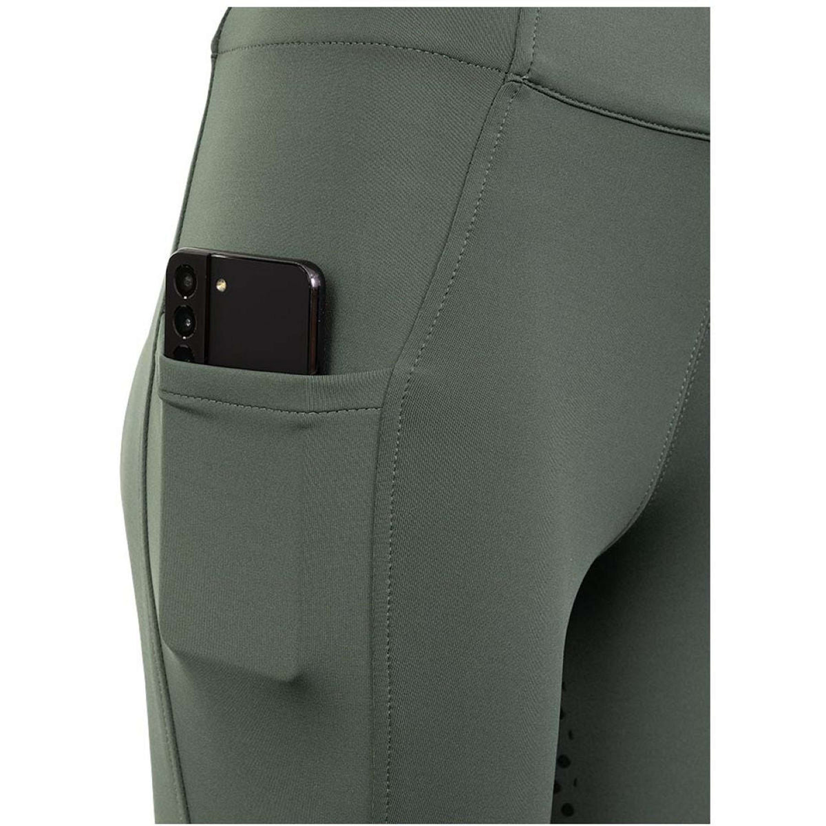 Premiere Legging de Equitación Bitterroot Asiento de Silicona Verde profundo