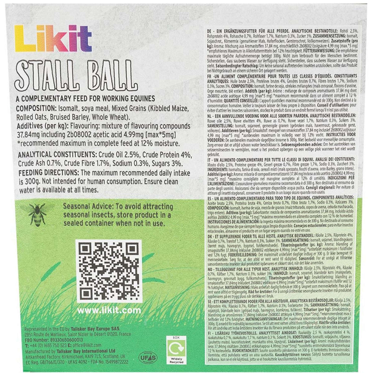 Likit Bola Establo Granola Low Sugar Manzana
