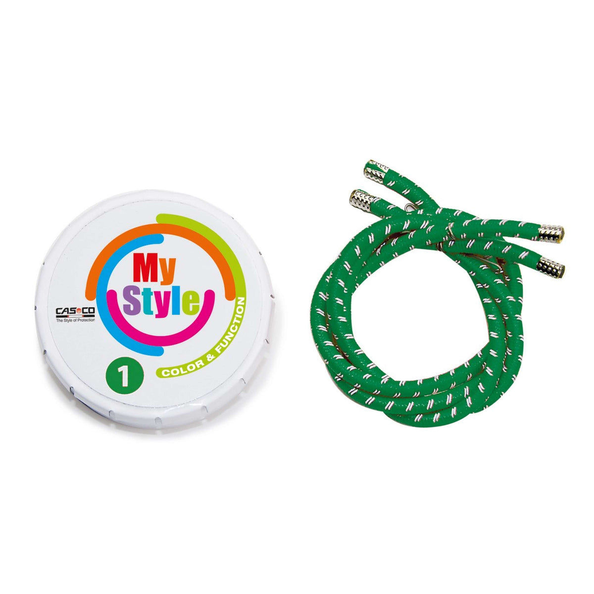 Casco Tira de cristal MyStyle Swarovski Verde Reflective