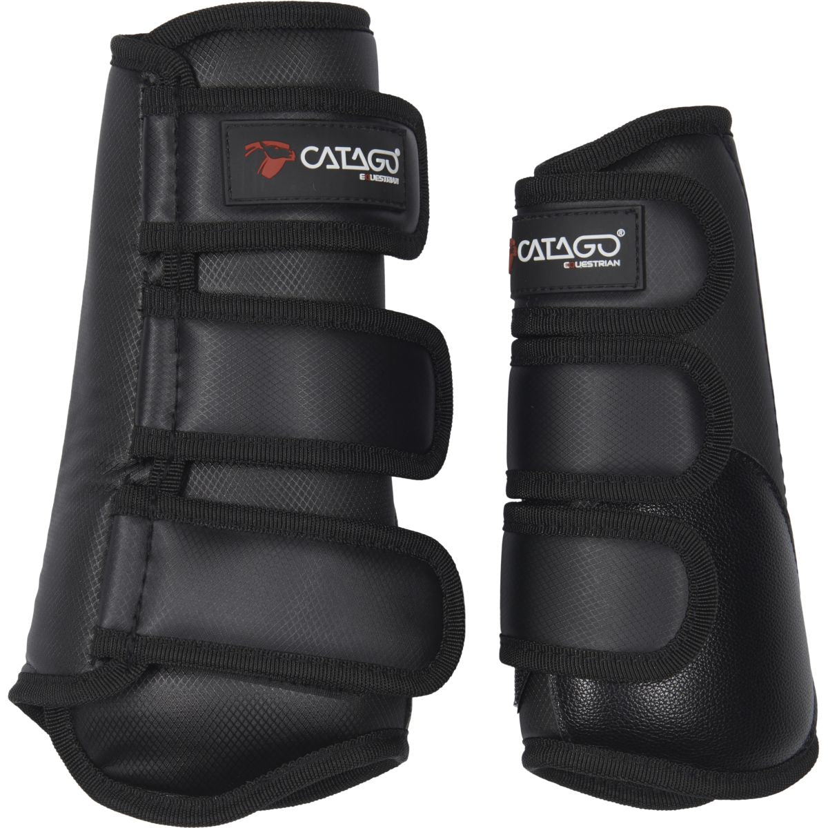 Catago Protectores de piernas Set de 4 Negro