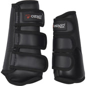 Catago Protectores de piernas Set de 4 Negro