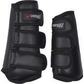 Catago Protectores de piernas Set de 4 Negro