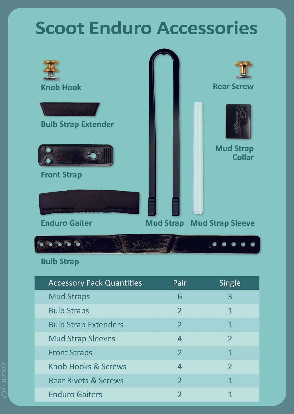 Scoot Boots Herradura Enduro Single Negro