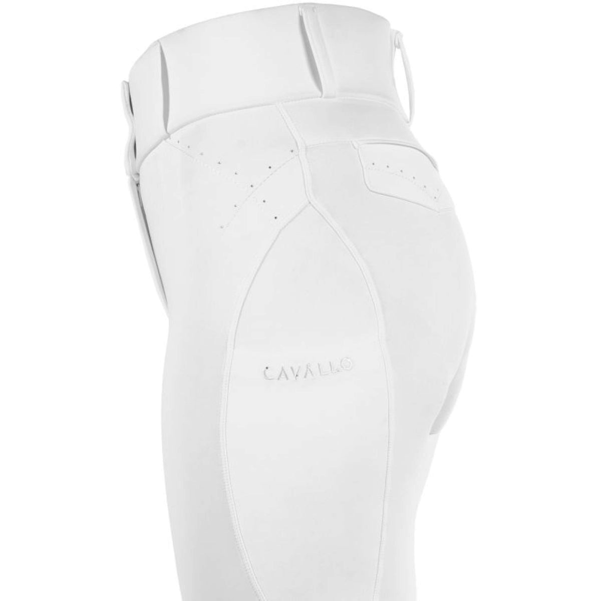 Cavallo Legging de Equitación CavalCandera Grip Mobile Blanco