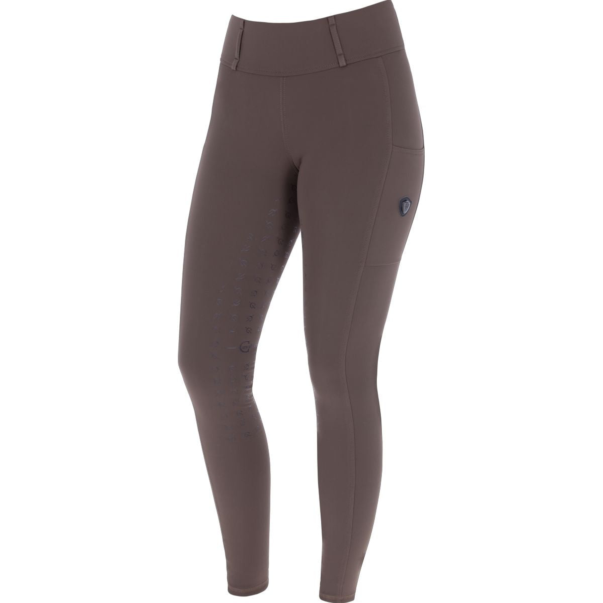 Covalliero Legging de Equitación AW24 Full Grip Cafe Marron