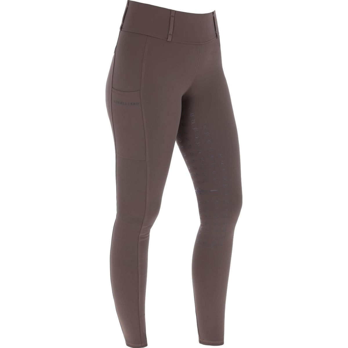 Covalliero Legging de Equitación AW24 Full Grip Cafe Marron