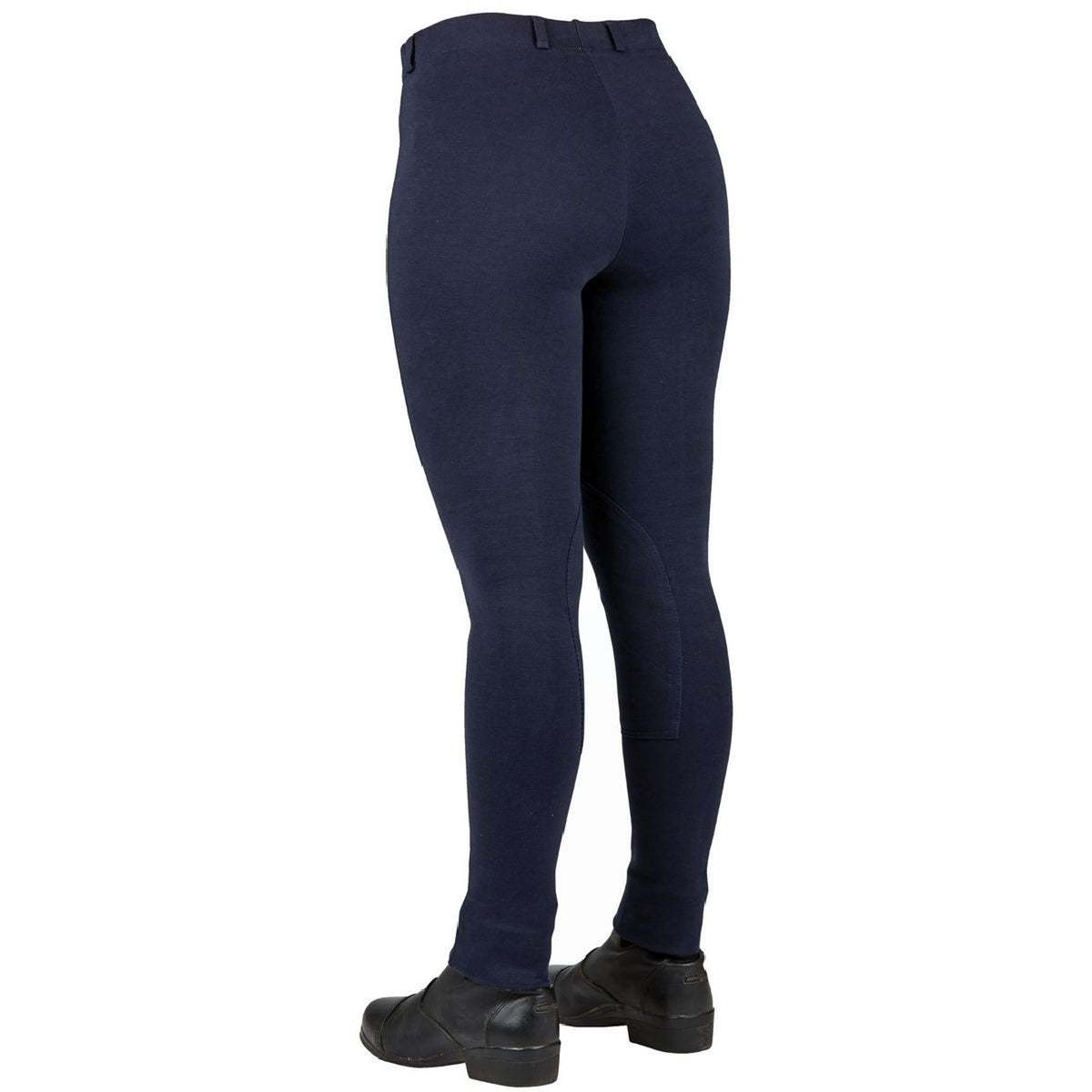 Dublin Pantalón de Equitación Supa-Fit Pull Up Knee Patch Jodhpurs Marino
