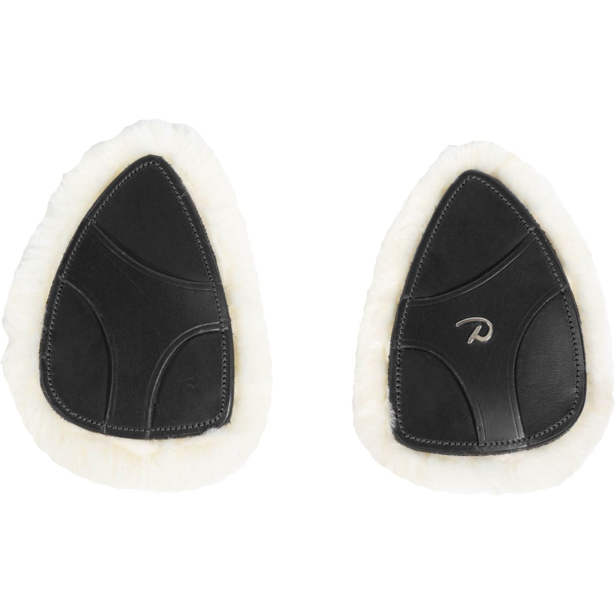 Dyon Protectores de Arneses de Pecho 5 points New English Piel Sintética de Oveja Negro