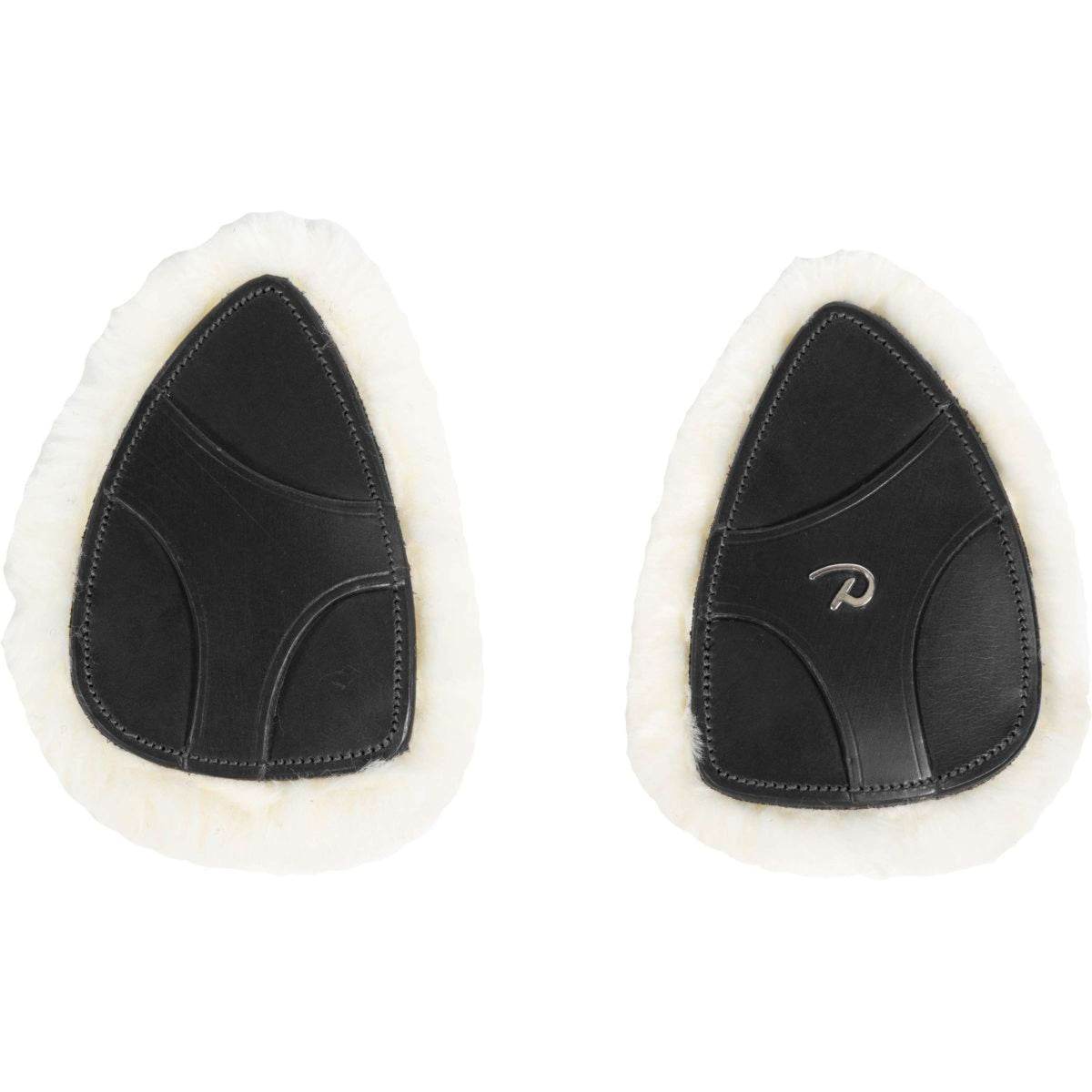 Dyon Protectores de Arneses de Pecho 5 points New English Piel Sintética de Oveja Negro