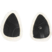 Dyon Protectores de Arneses de Pecho 5 points New English Piel Sintética de Oveja Negro