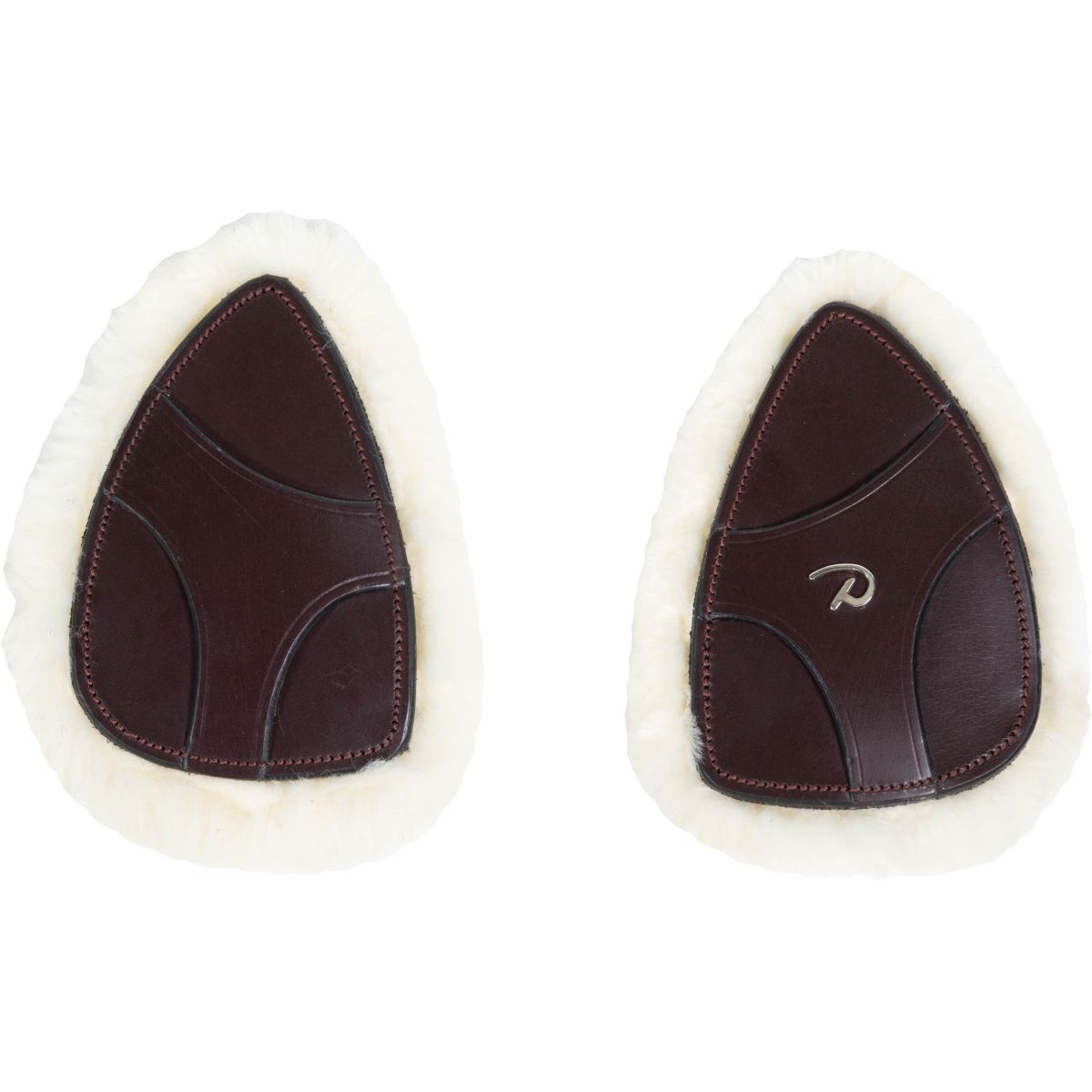 Dyon Protectores de Arneses de Pecho 5 points New English Piel Sintética de Oveja Marron