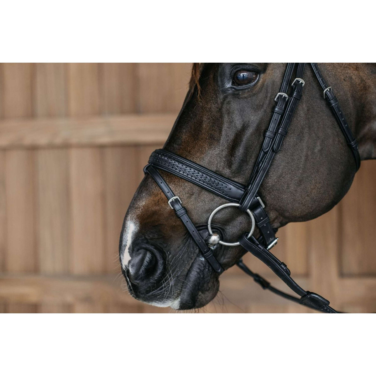 Dyon Brida Flash Pull-Back Trenzado Negro