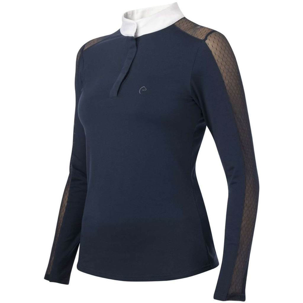 EQUITHÈME Camiseta de Competición Pekin Mangas Largas Azul Marino