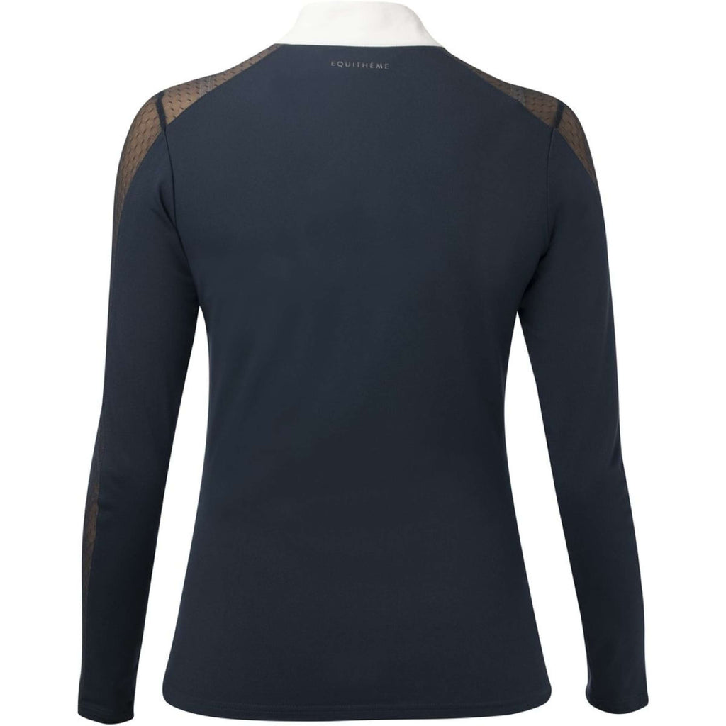EQUITHÈME Camiseta de Competición Pekin Mangas Largas Azul Marino