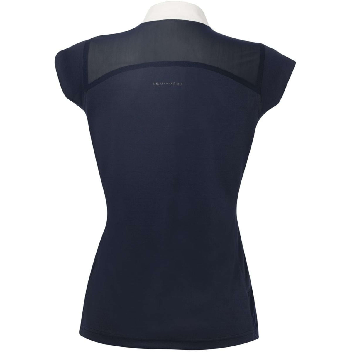 EQUITHÈME Camiseta de Competición Brussels con Strass Azul Marino