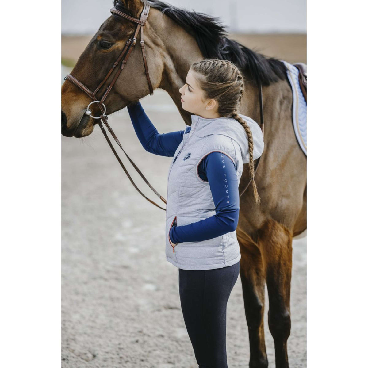 EQUITHÈME Chaleco Lea Gris