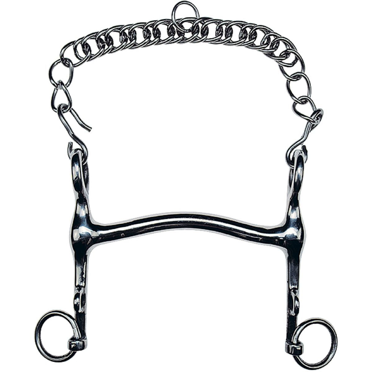 Feeling Bocado de Dressage Acero Inoxidable Macizo 13mm