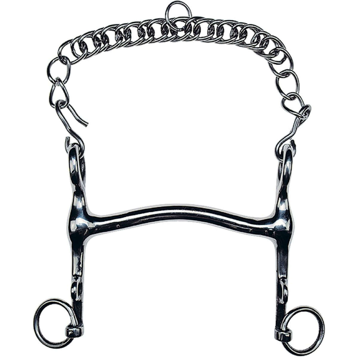 Feeling Bocado de Dressage Acero Inoxidable Macizo 13mm