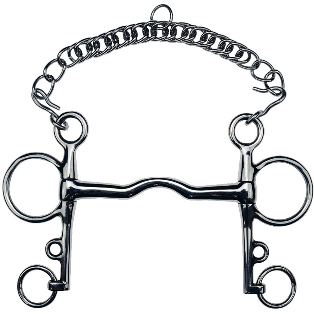 Feeling Bocado Pelham Acero Inoxidable Sin Rotura 14mm