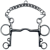 Feeling Bocado Pelham Acero Inoxidable Sin Rotura 14mm