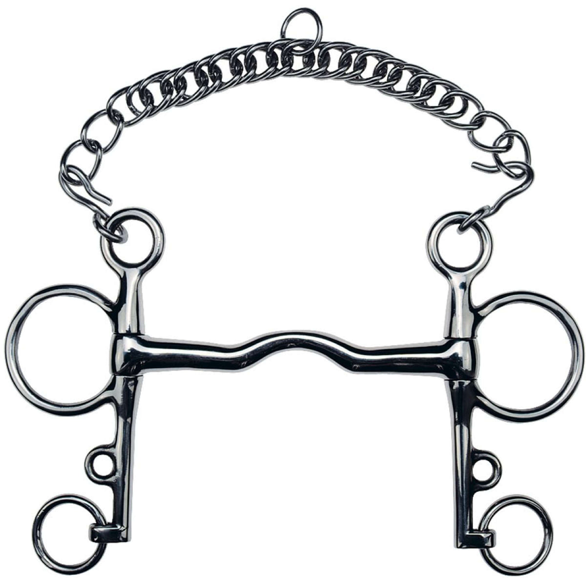 Feeling Bocado Pelham Acero Inoxidable Sin Rotura 14mm