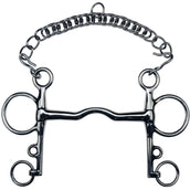 Feeling Bocado Pelham Acero Inoxidable Sin Rotura 14mm