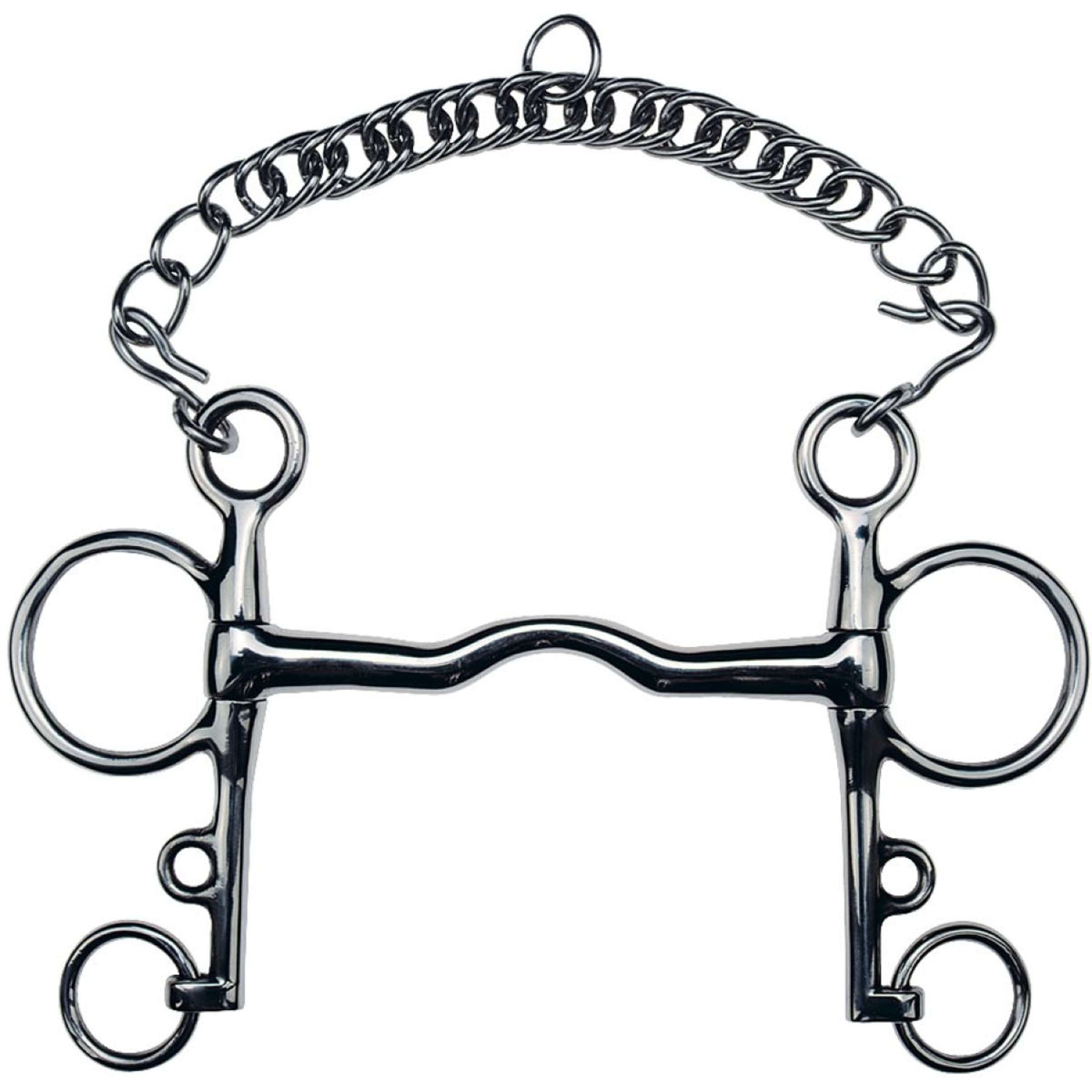 Feeling Bocado Pelham Acero Inoxidable Sin Rotura 14mm