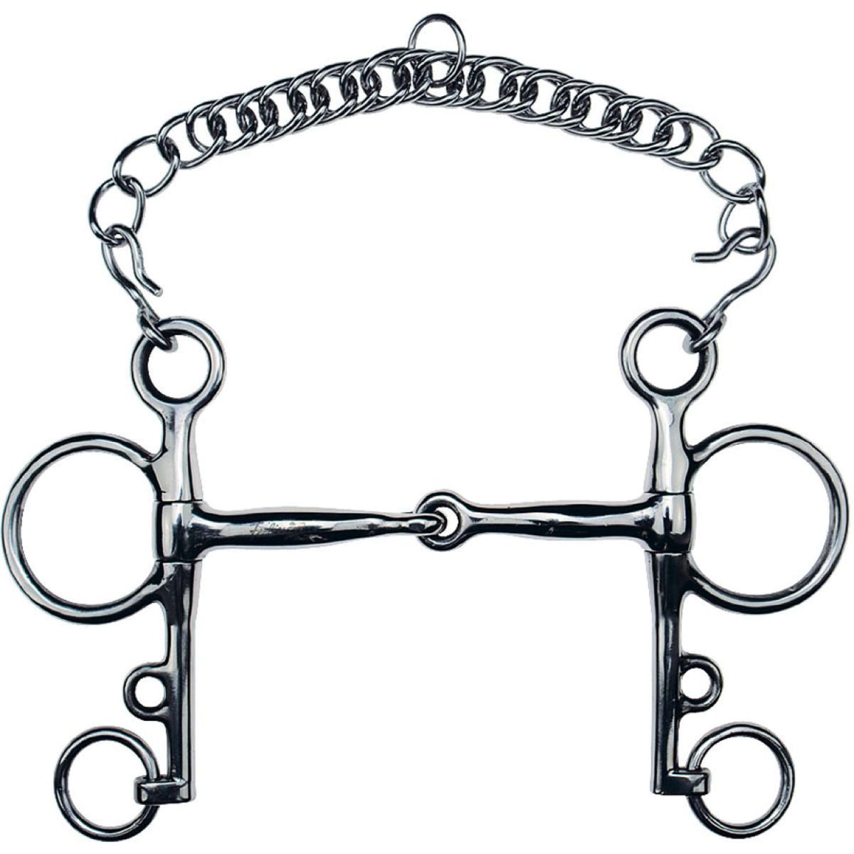 Feeling Bocado Pelham Acero Inoxidable Macizo 12mm