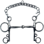 Feeling Bocado Pelham Acero Inoxidable Macizo 12mm