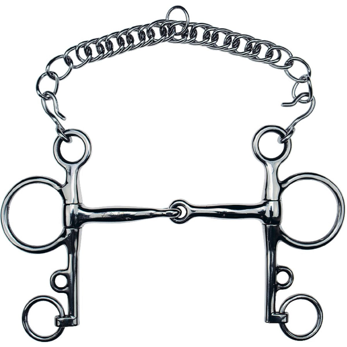 Feeling Bocado Pelham Acero Inoxidable Macizo 12mm