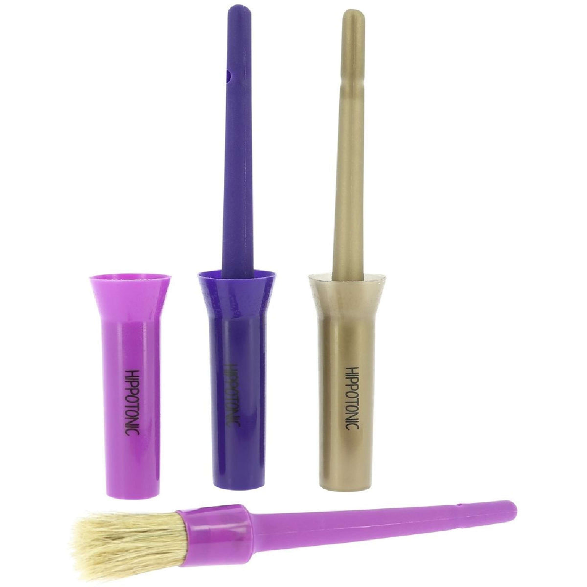 Hippotonic Cepillo para Cascos con Tapa Morado