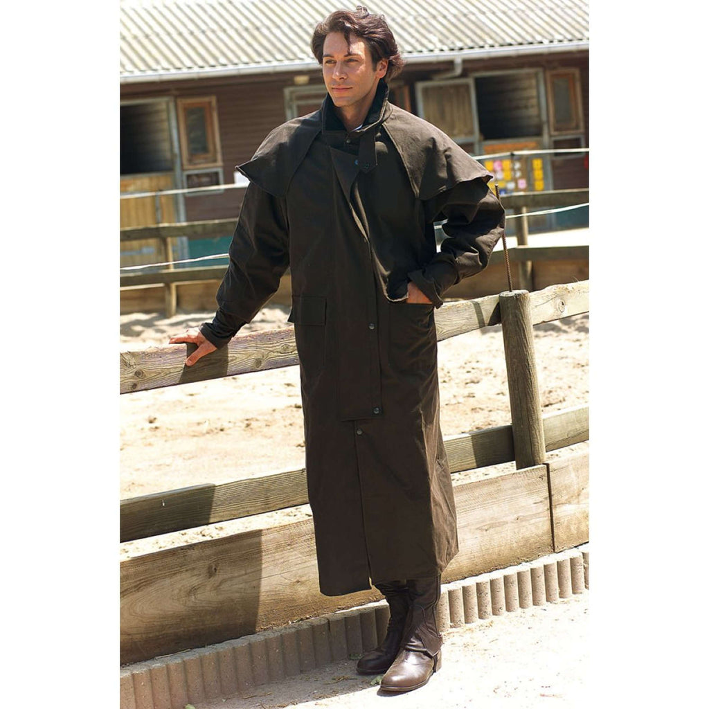 Randol's Abrigo de lluvia Australisch Lang Marron