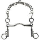 Feeling Bocado de Dressage Saumur Mejillas Cortas Acero Inoxidable Macizo 15mm