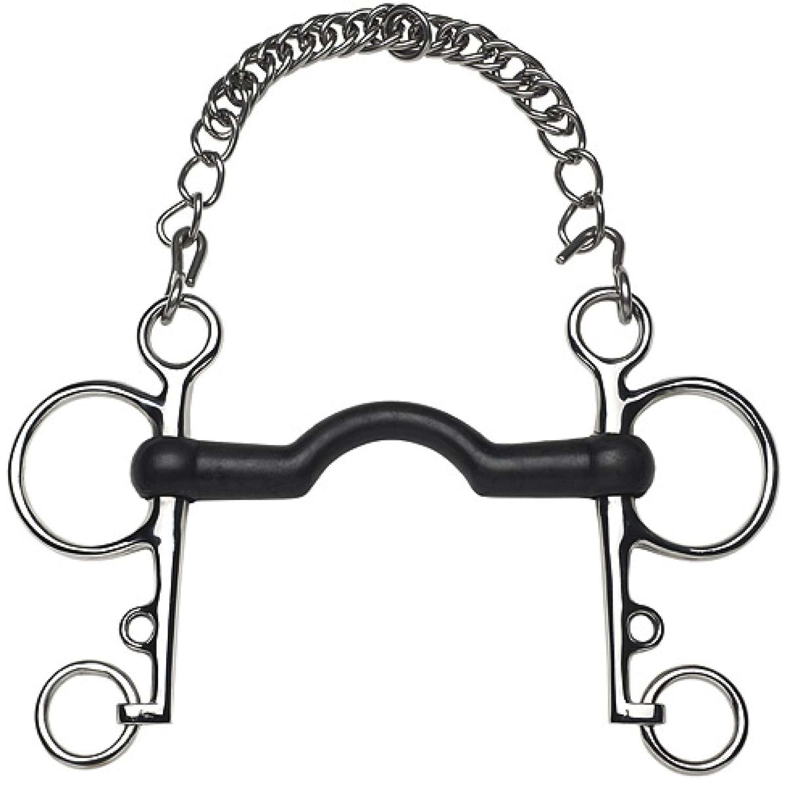 Feeling Bocado Pelham Caucho Sin Rotura 14mm