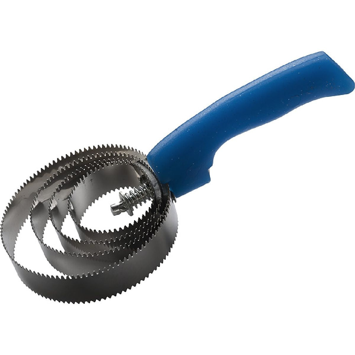 Hippotonic Cepillo de curry Fluo Metal Redondo Azul