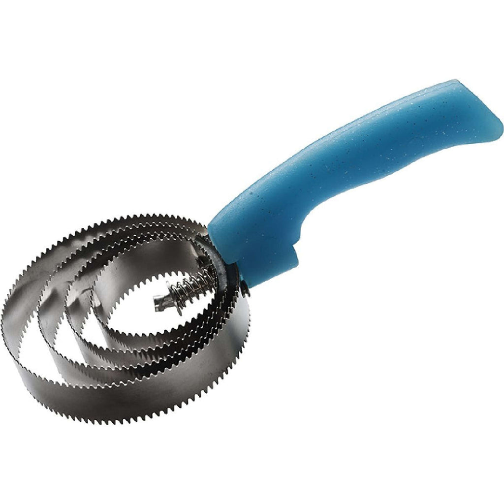 Hippotonic Cepillo de curry Fluo Metal Redondo Azul claro