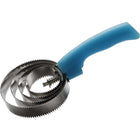 Hippotonic Cepillo de curry Fluo Metal Redondo Azul claro