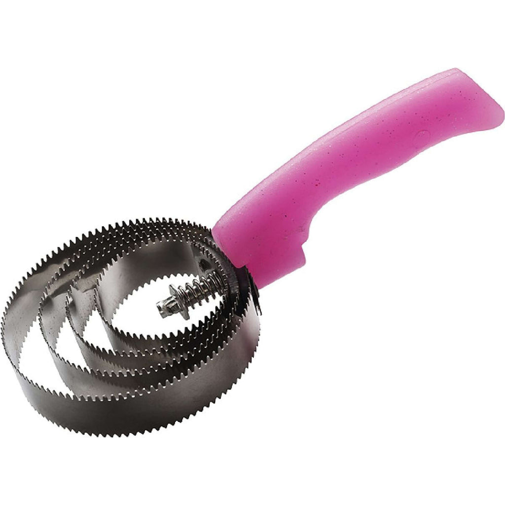 Hippotonic Cepillo de curry Fluo Metal Redondo Rosa