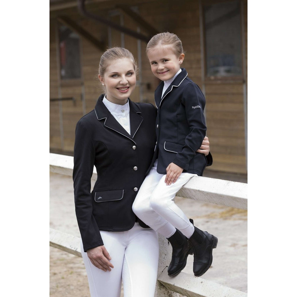 EQUITHÈME Chaqueta de Competición Soft Classic Azul marino/Blanco