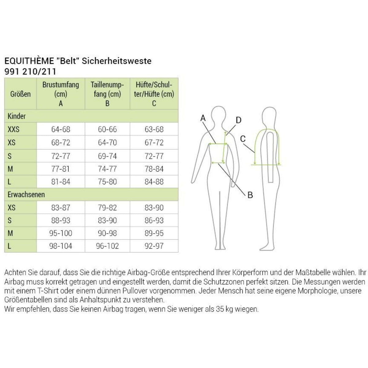 EQUITHÈME Protector corporal Belt Negro