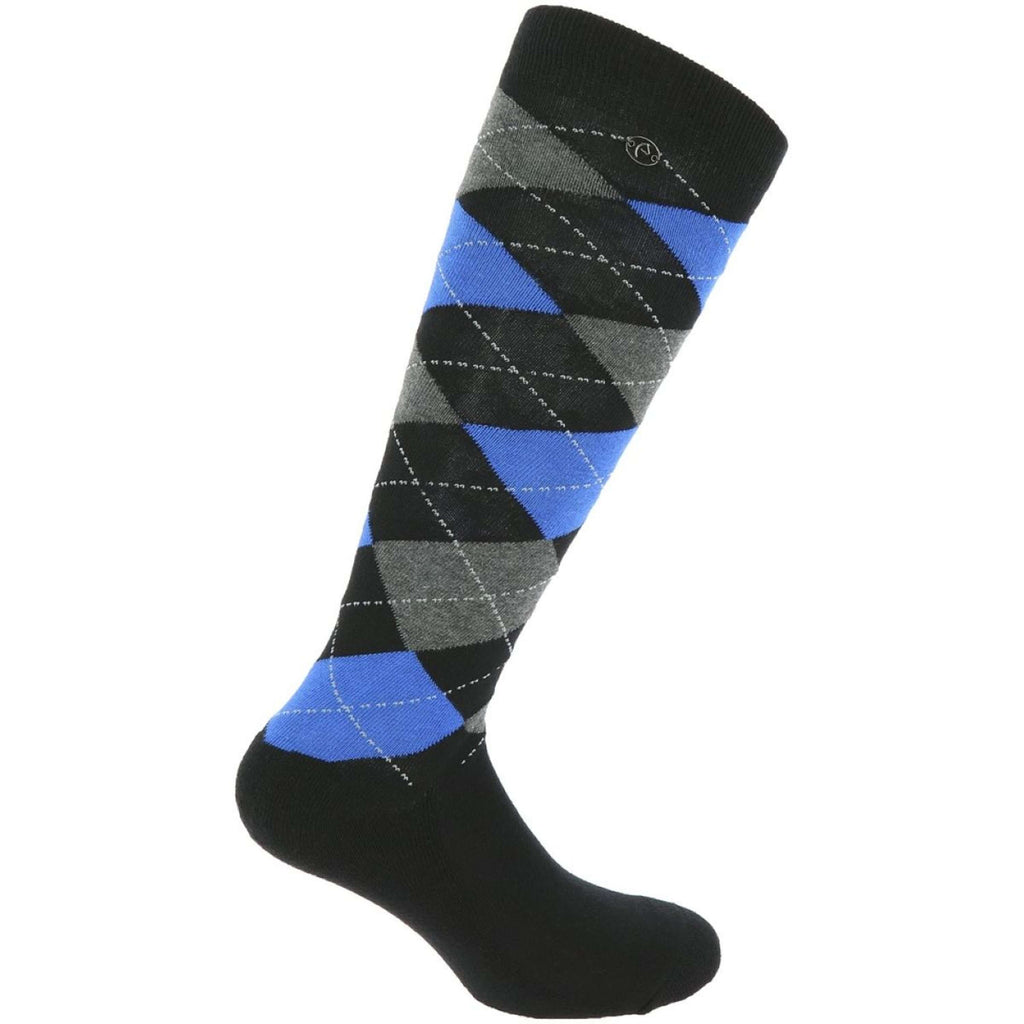 EQUITHÈME Calcetines Argyle Negro/Azul