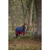 EQUITHÈME Alfombra de Exterior Tyrex 1200D 450g Navy/Bordeaux