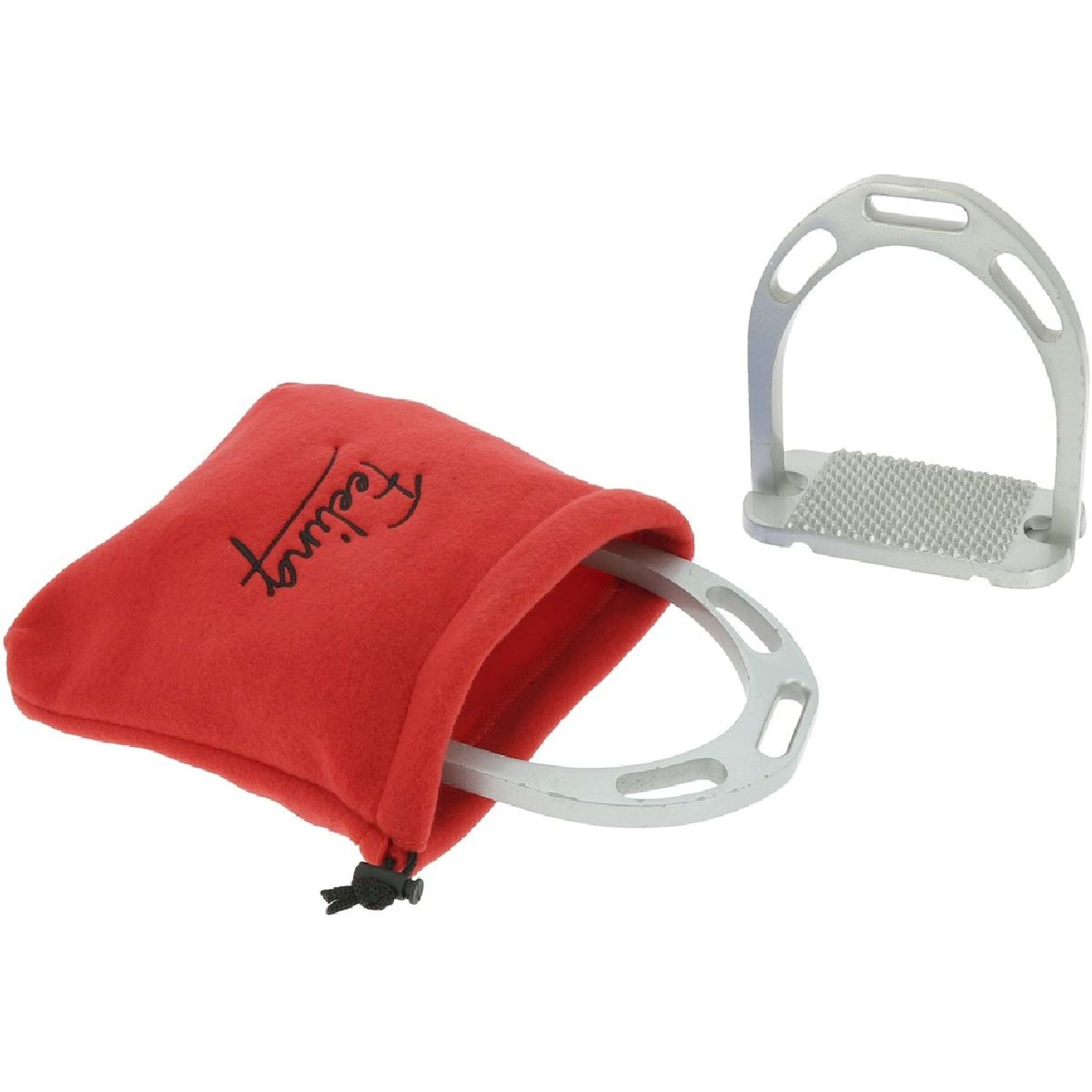 Feeling Fundas para Estribos Fleece Rojo Feeling Fundas para Estribos Fleece Rojo