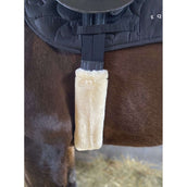 EQUITHÈME Cubierta de Piel para Cincha Teddy Ecru