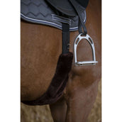 EQUITHÈME Cubierta de Piel para Cincha Teddy Marron